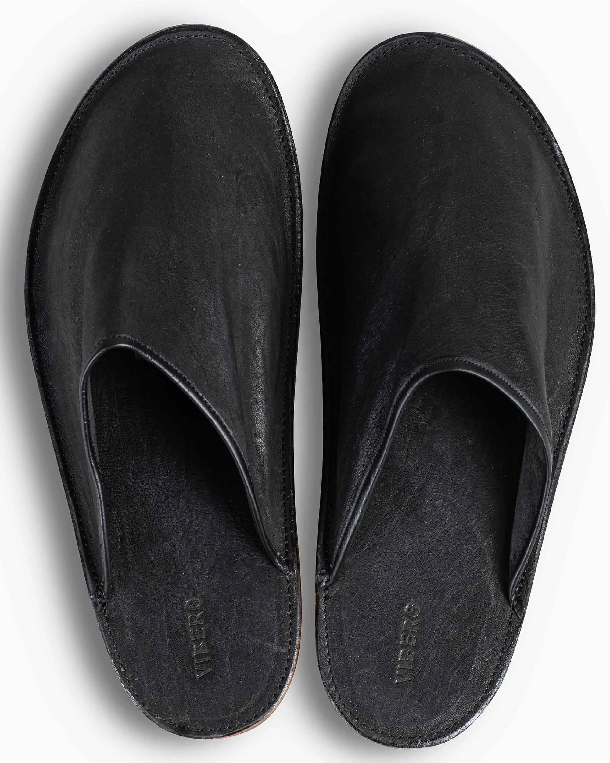 Viberg Slide Nero Washed Kangaroo Smart Look Slow Hike