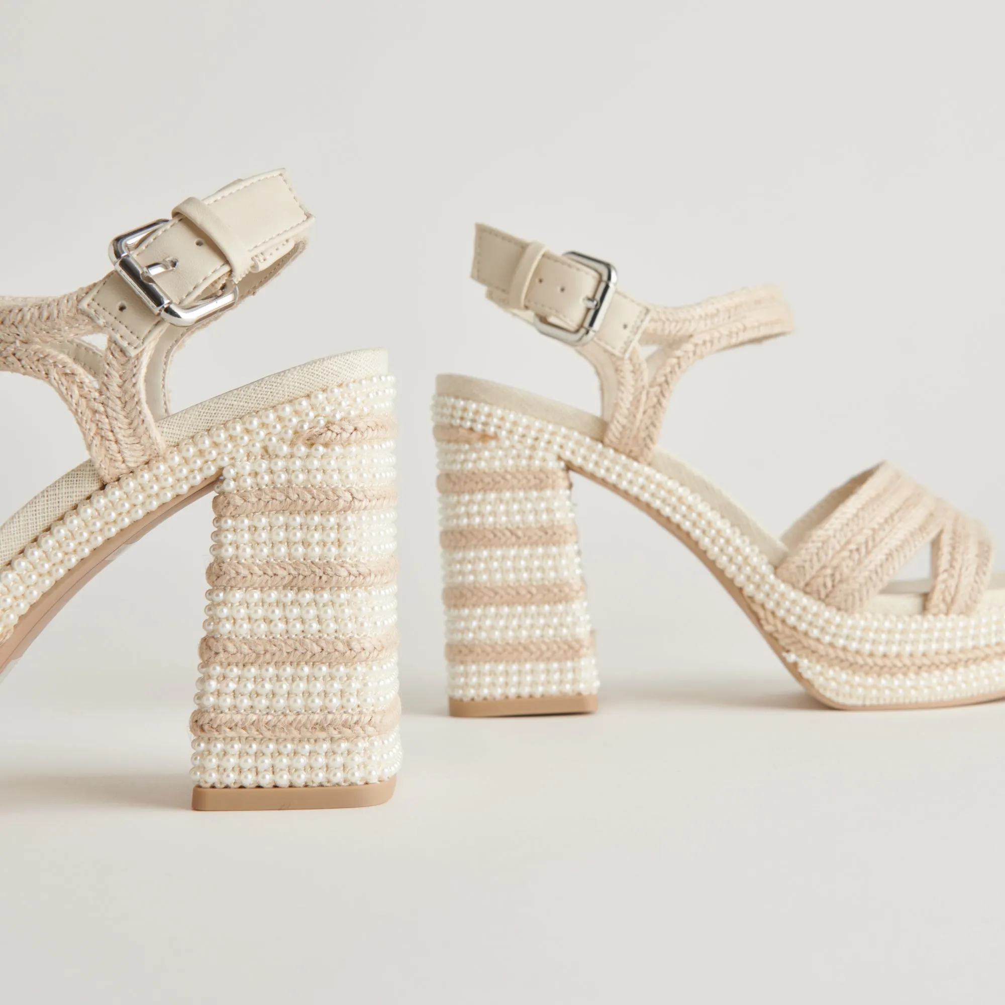Bold Stilettos ANIRA PEARL HEELS IVORY PEARLS