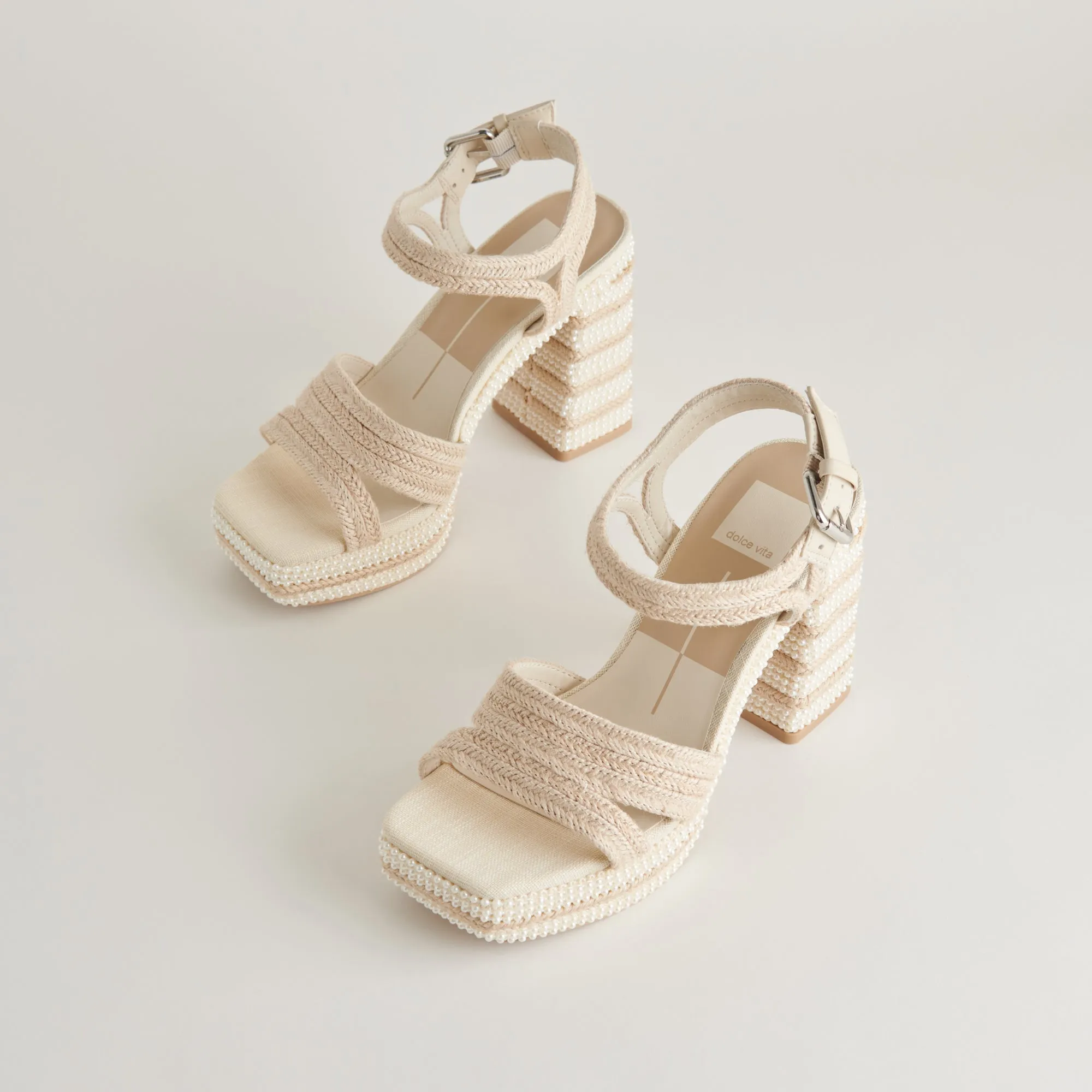 Anti Bacterial ANIRA PEARL HEELS IVORY PEARLS