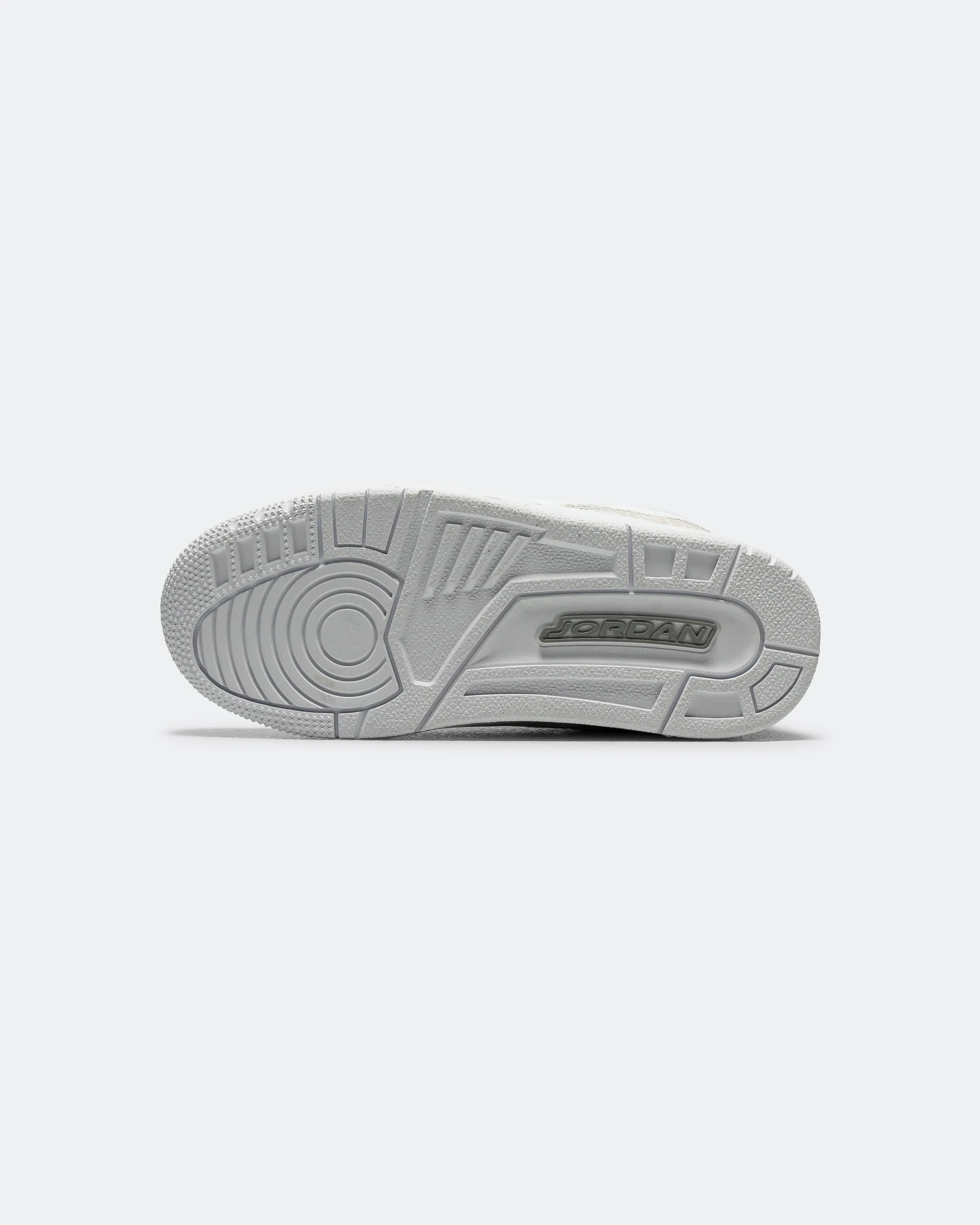 Air Jordan 3 Retro PS - White/White-Metallic Silver Torsion Response Unit Comfy Walk
