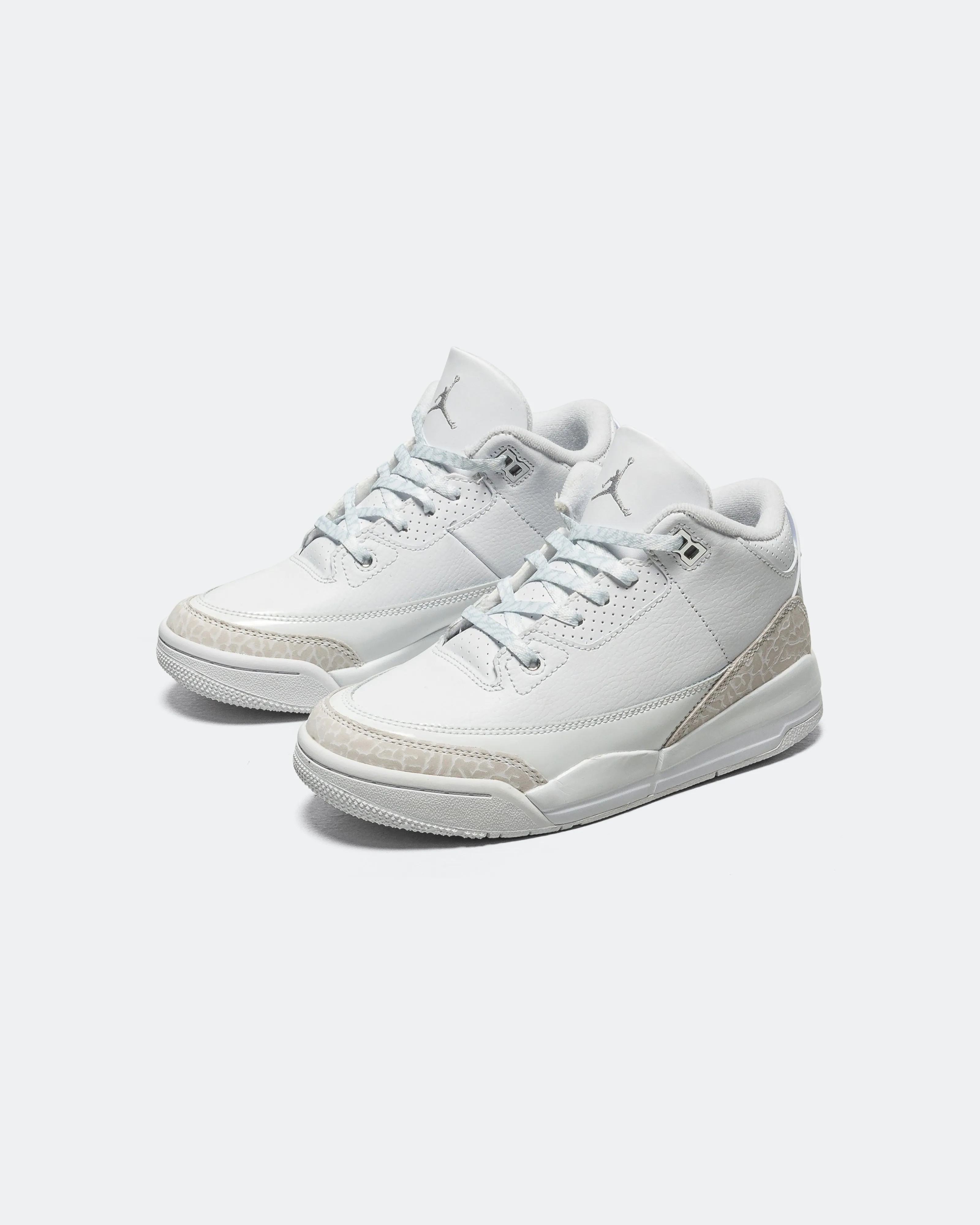 Air Jordan 3 Retro PS - White/White-Metallic Silver Torsion Stability System