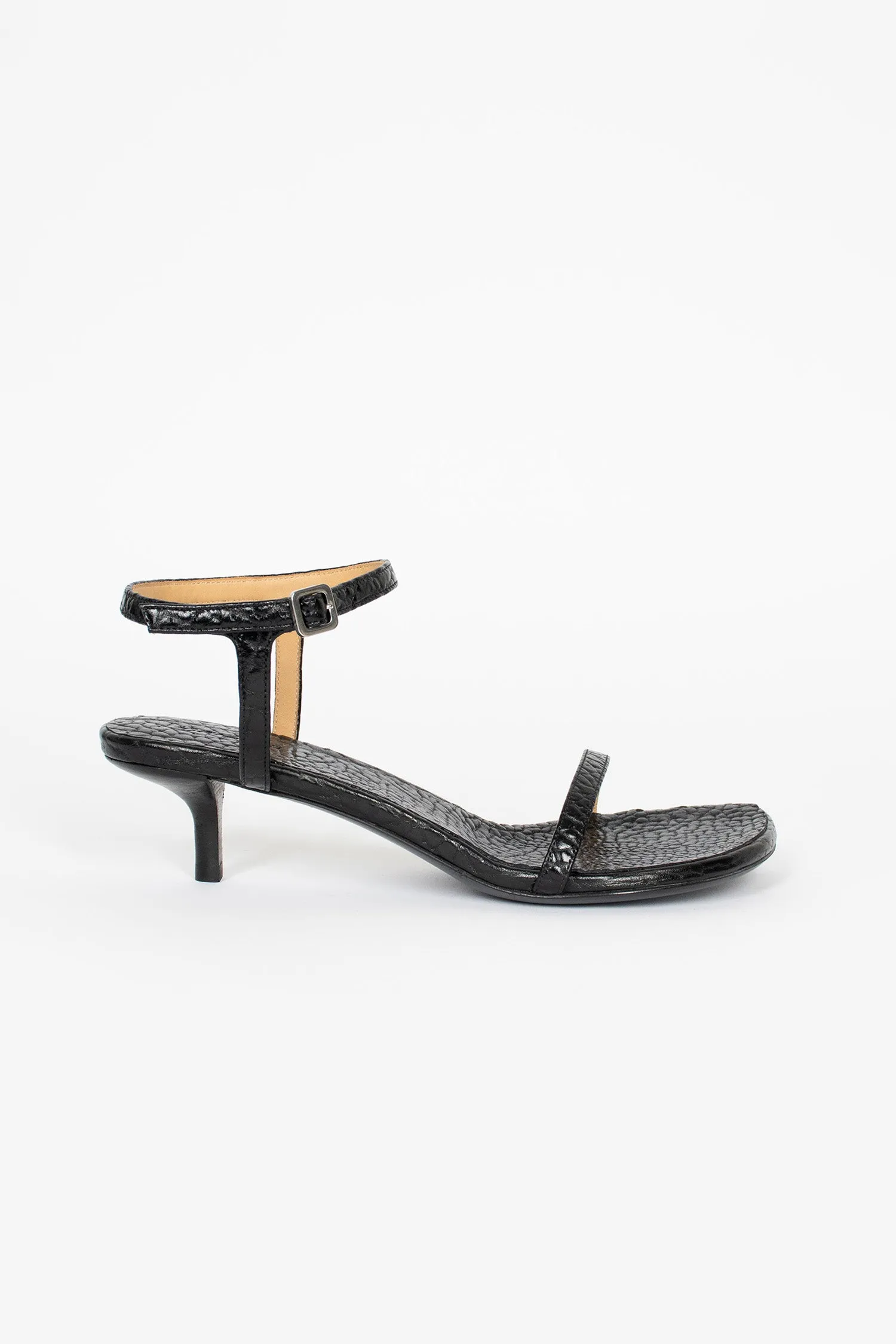 Sottiletta Heeled Sandal Black Foam Support