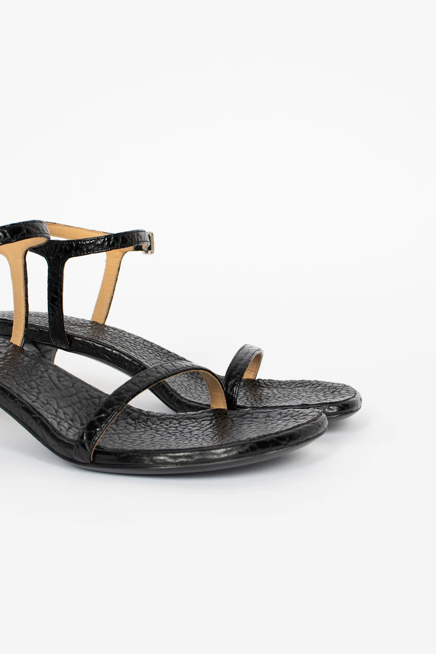 Range Step Sottiletta Heeled Sandal Black