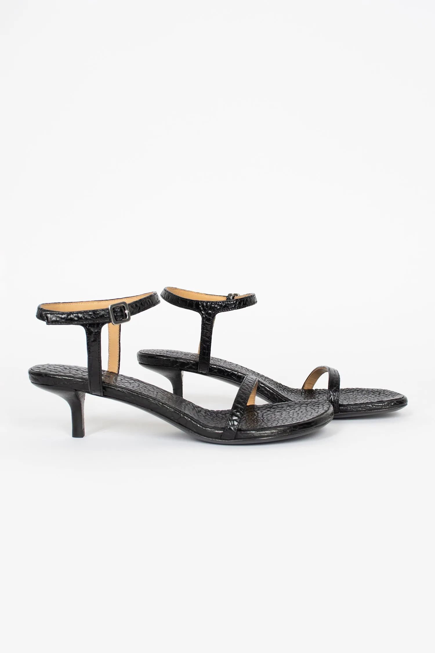 Sottiletta Heeled Sandal Black Lightweight Footwear Holiday Comfort