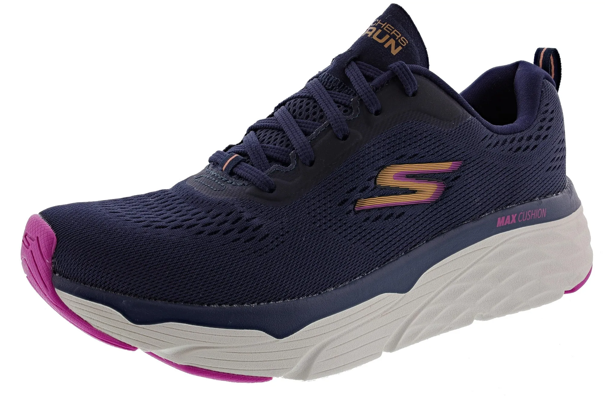 Skechers Women's Max Cushioning Elite Running And Walking Shoes charity runs durable rubber shoes