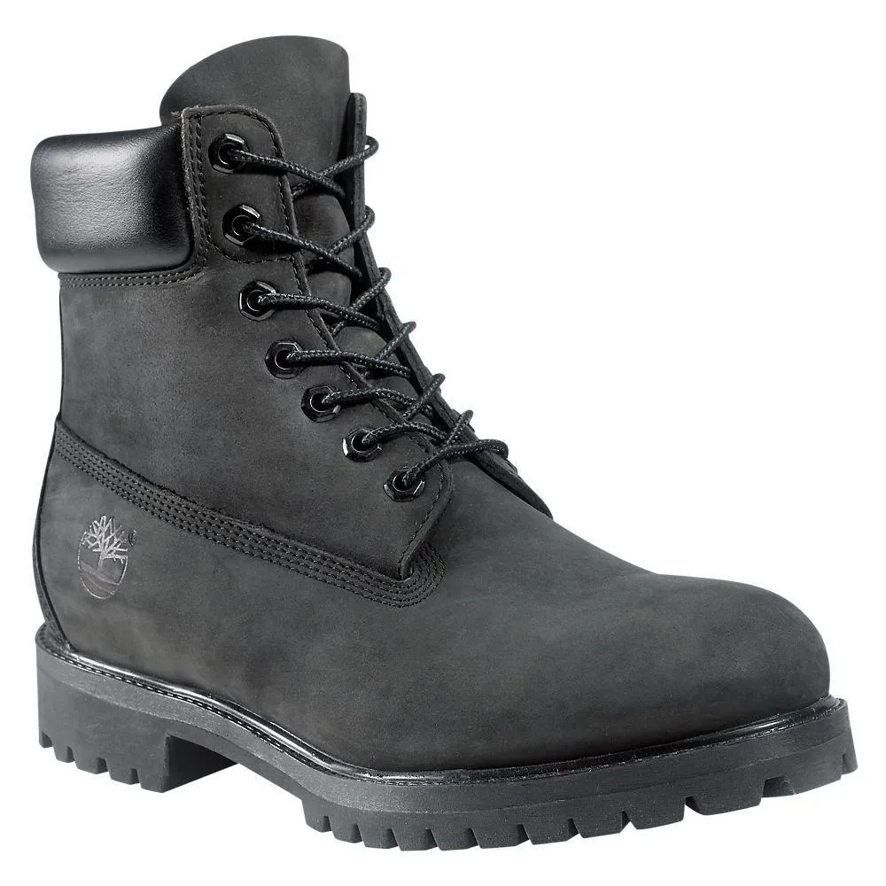 Modern Tread All Day Use Timberland Men's 10073 6-Inch Premium Black Nubuck Waterproof