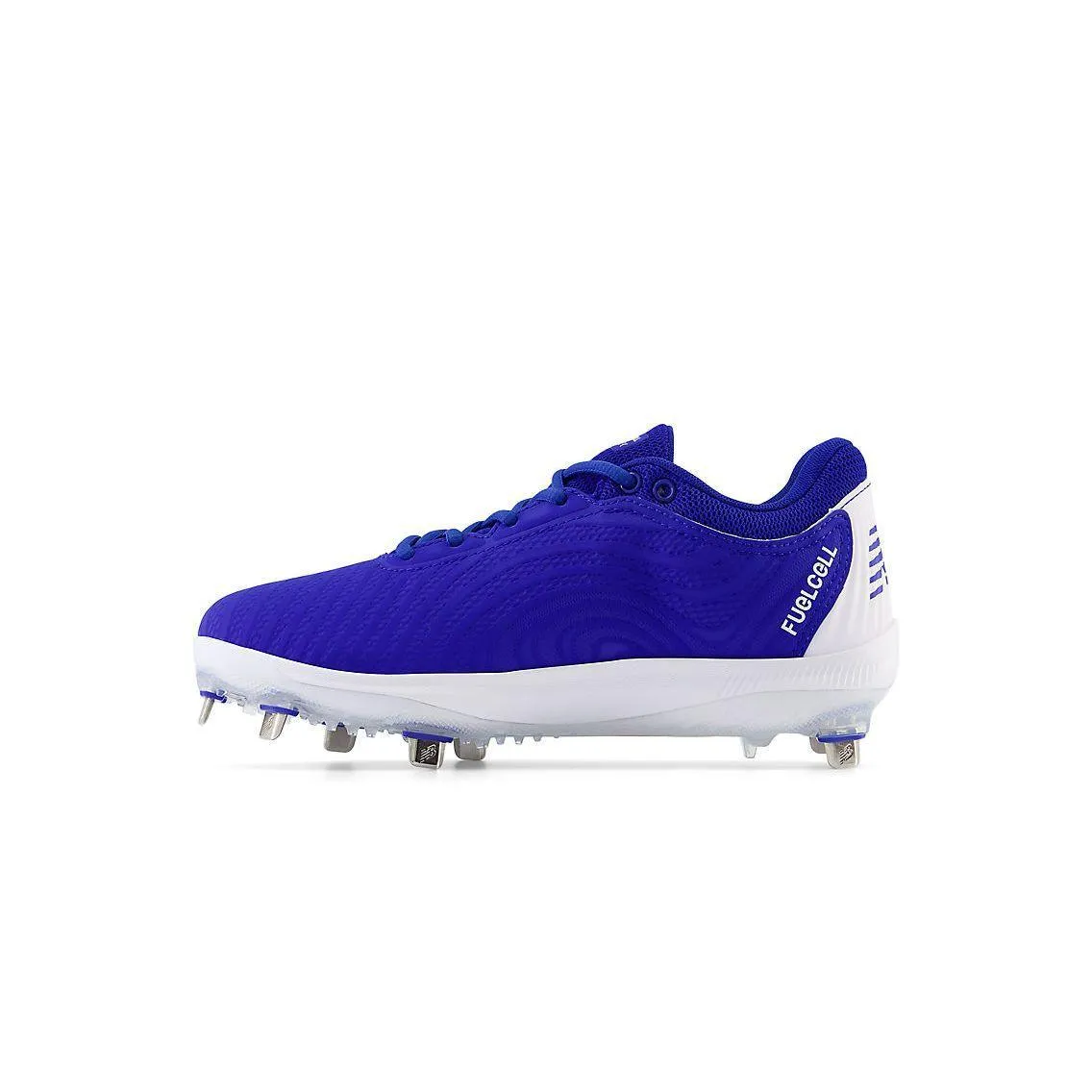 New Balance Women's FuelCell FUSE v4 Metal Fastpitch Softball Cleats - Team Royal / Optic White - SMFUSEB4 Nature Lover Flexible Comfort