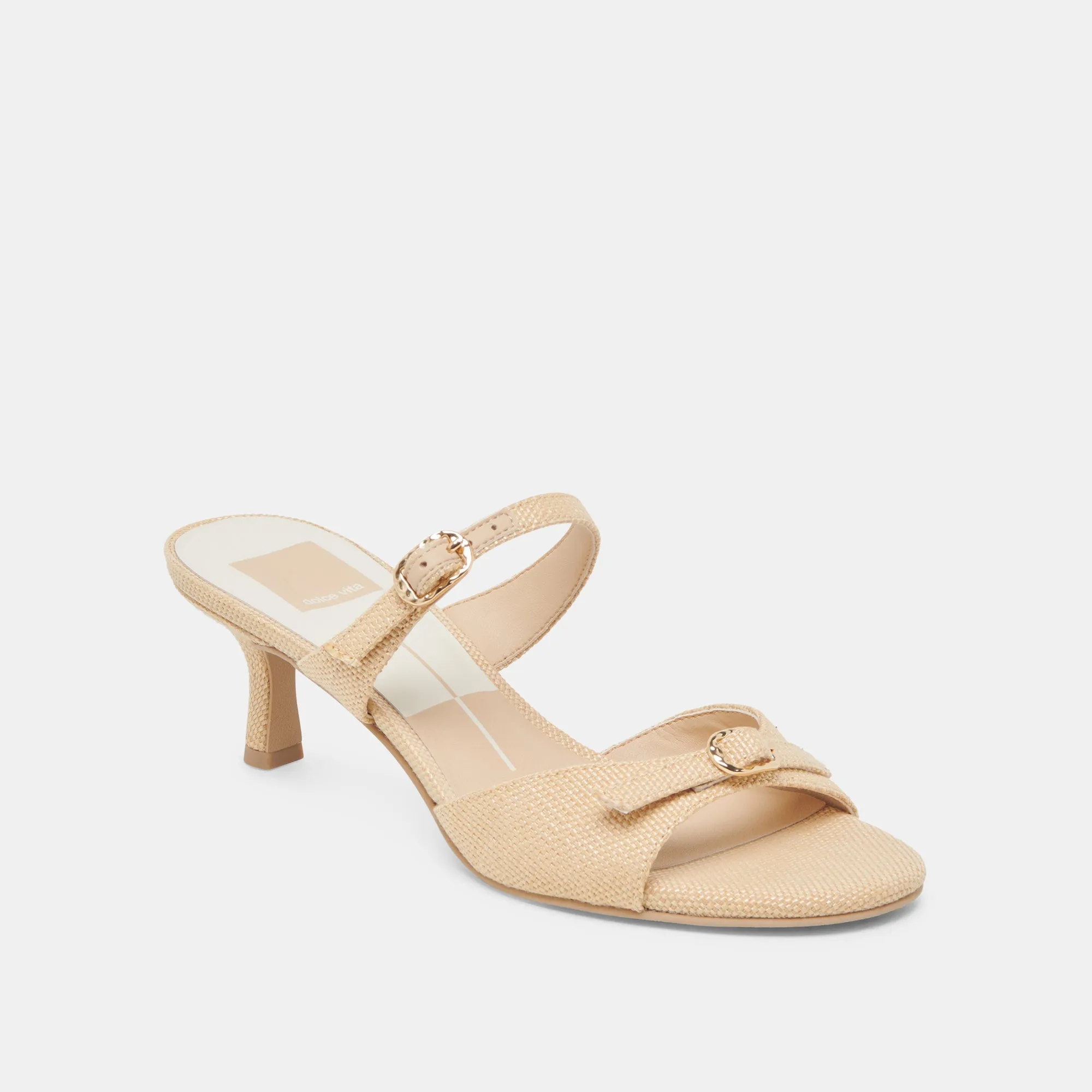 LORALI HEELS LT NATURAL RAFFIA High Fashion Shoes
