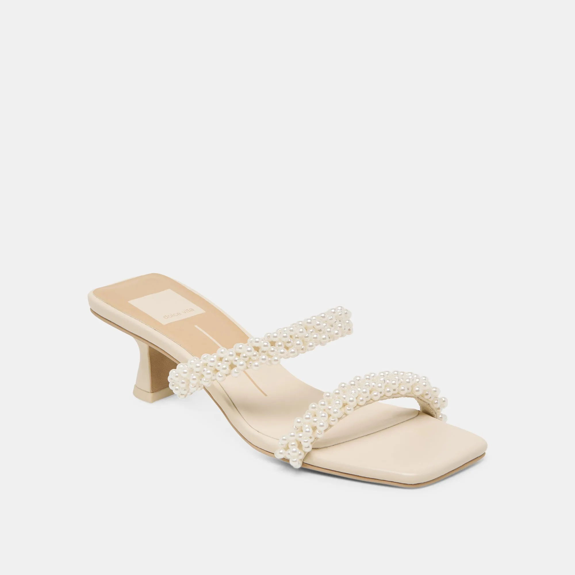 BONI PEARL HEELS VANILLA STELLA Vintage Style Heels Comfy Footwear