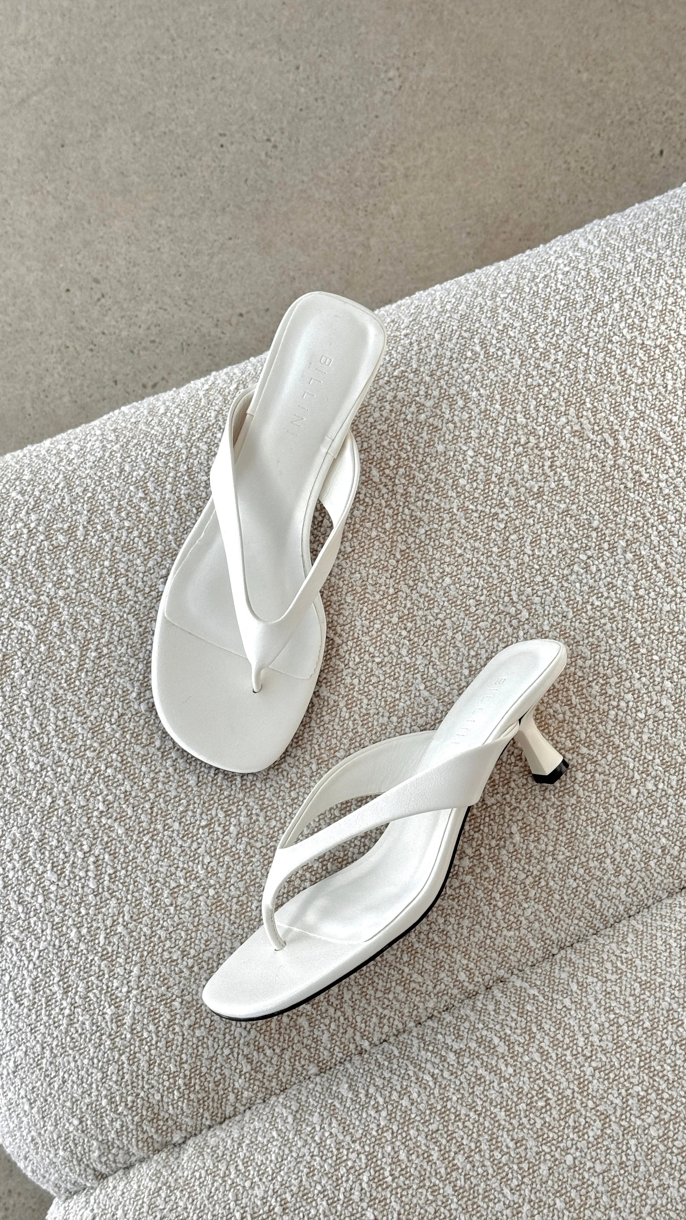 Niesha Heel - White Shine Stand Out Casual Wear