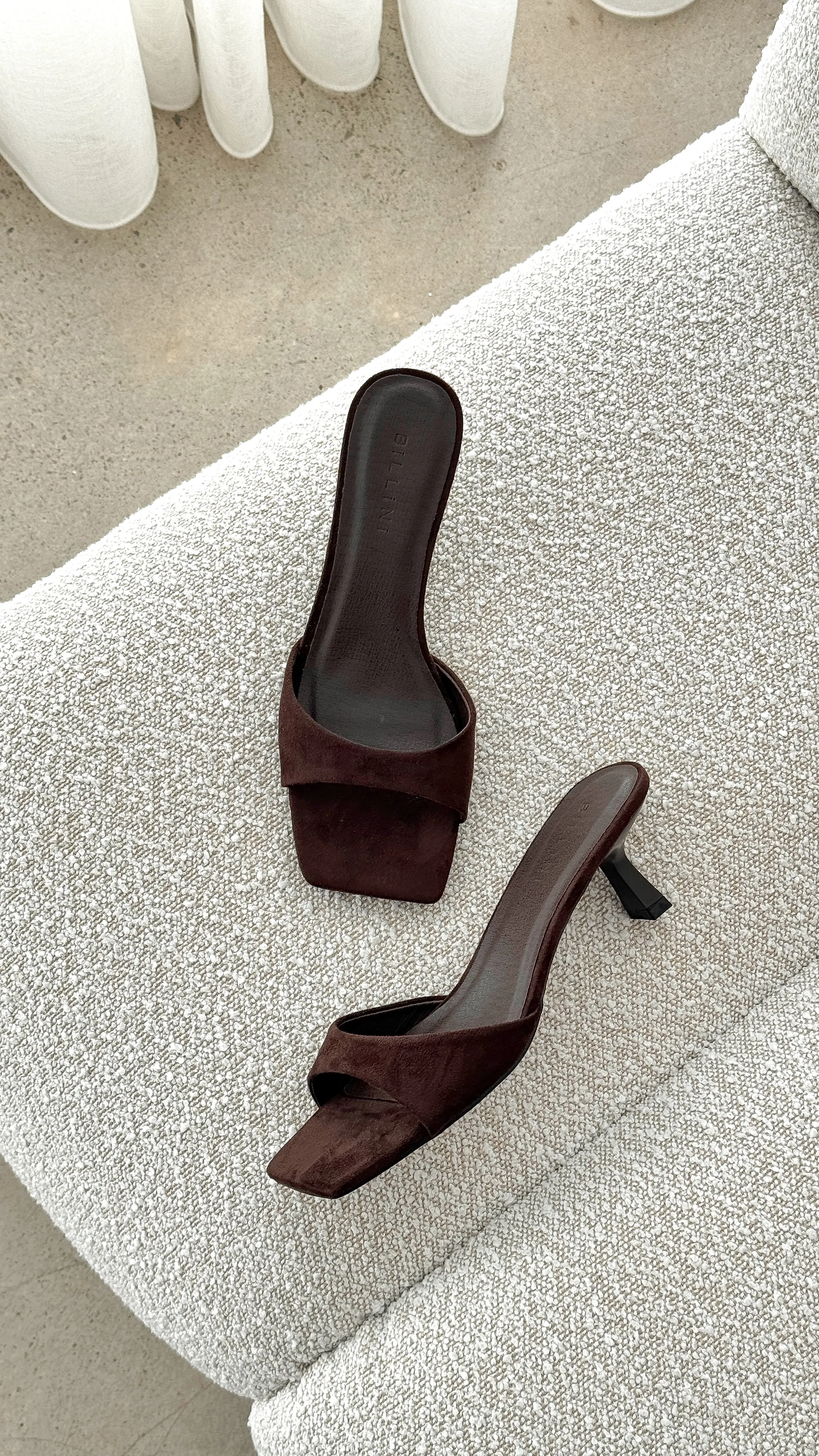 Office Edge Star Glow Meadow Heel - Dark Cacao Suede