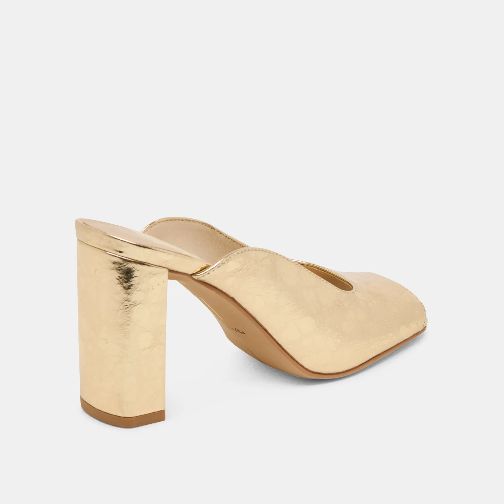 SABELA HEELS GOLD DISTRESSED LEATHER Performance