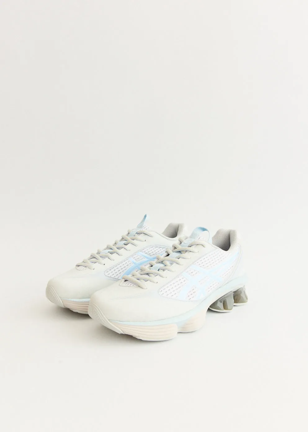 US6-S Gel-Kinetic Fluent 'Glacier Grey' Sneakers Sleek Aesthetic Air Cushion