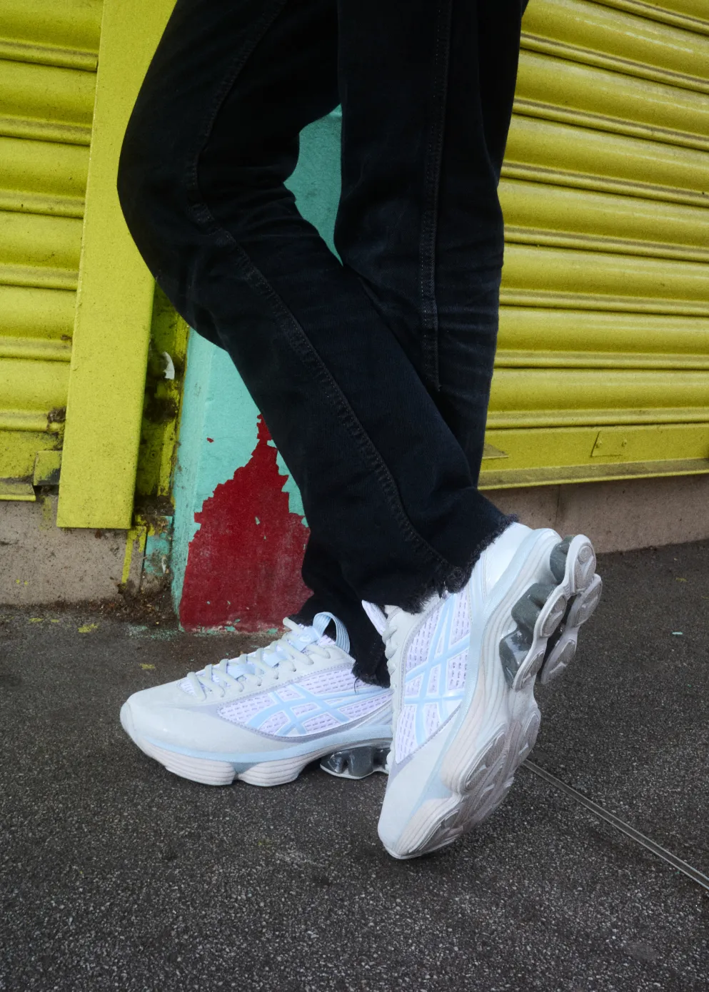 US6-S Gel-Kinetic Fluent 'Glacier Grey' Sneakers Minimalist Outfit