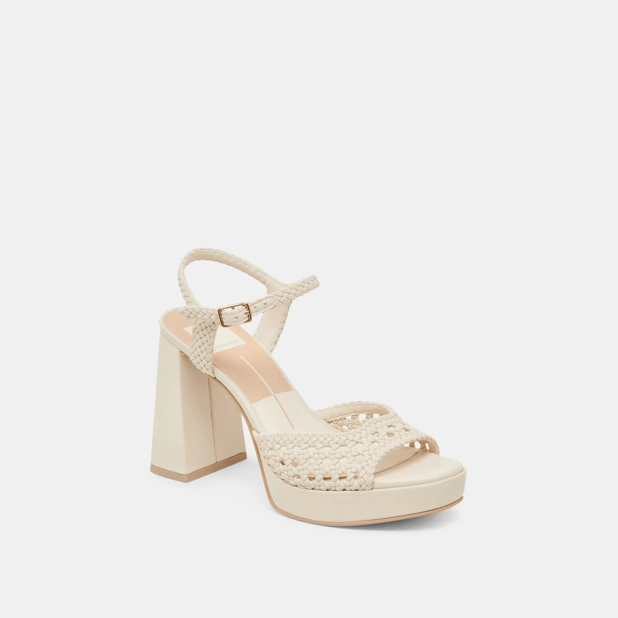 Minimal Heels PEYTEN HEELS CREME WOVEN STELLA