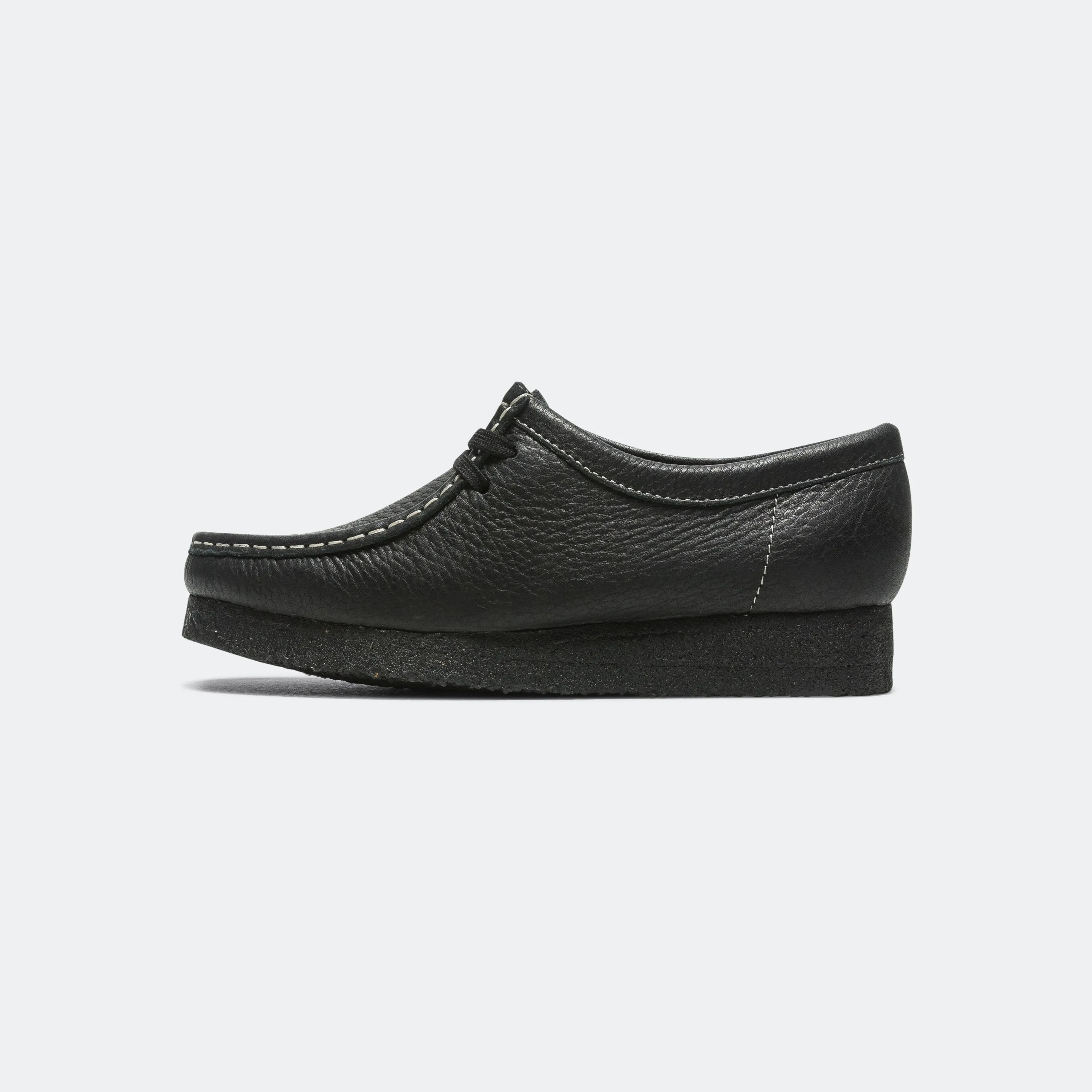 Quick Form Womens Wallabee - Black Tumbled Leather
