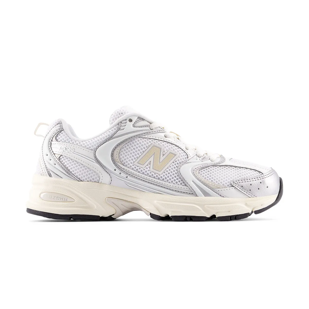 530 'Silver Metallic Linen' Lace Up