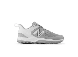 Comfort Edge Outdoor Hiking New Balance Women's VELO v3 Turf Softball Shoes - Grey with White - STVELOG3