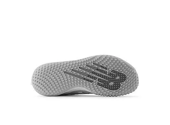 New Balance Women's VELO v3 Turf Softball Shoes - Grey with White - STVELOG3 Chill Weather High-Quality Leather