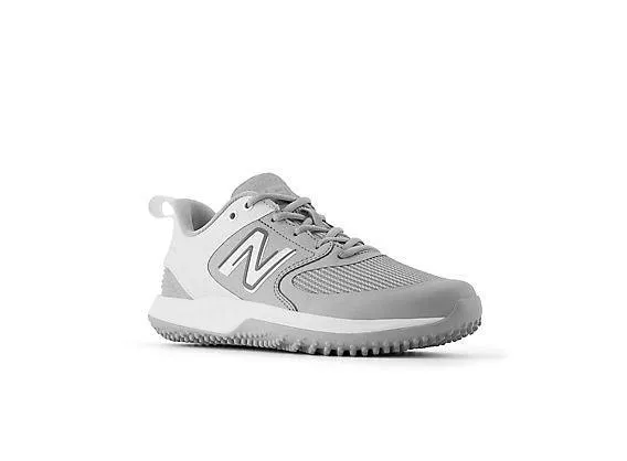 Comfy All New Balance Women's VELO v3 Turf Softball Shoes - Grey with White - STVELOG3