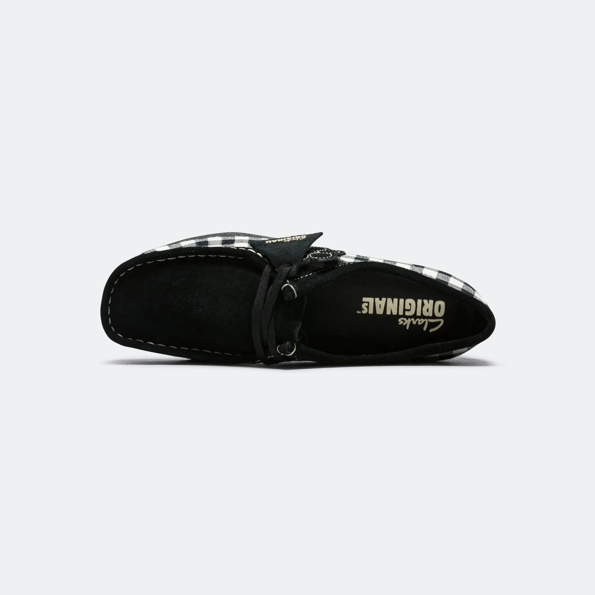 Comfort Layers Womens Wallabee - Black/White Gingham