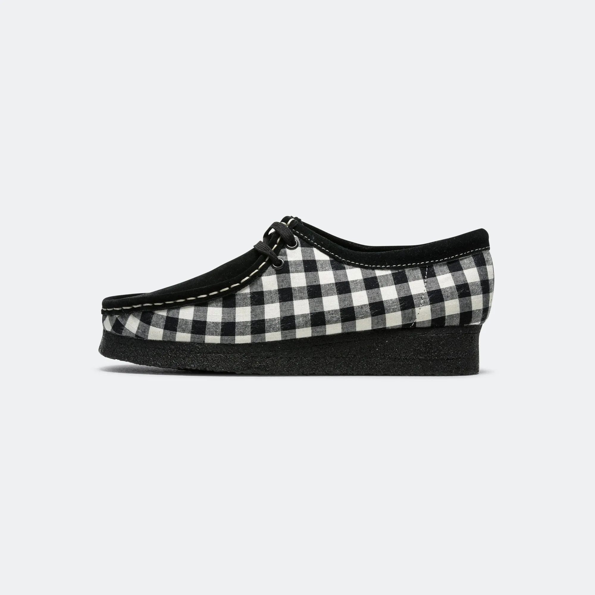 Shift Friendly Impact Dispersing Geometries Womens Wallabee - Black/White Gingham