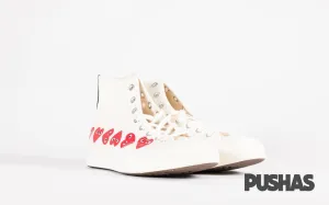 Urban Grip Comme des Garcons Play x Chuck Taylor 1970s Hi 'Multi Heart' - Milk (New)