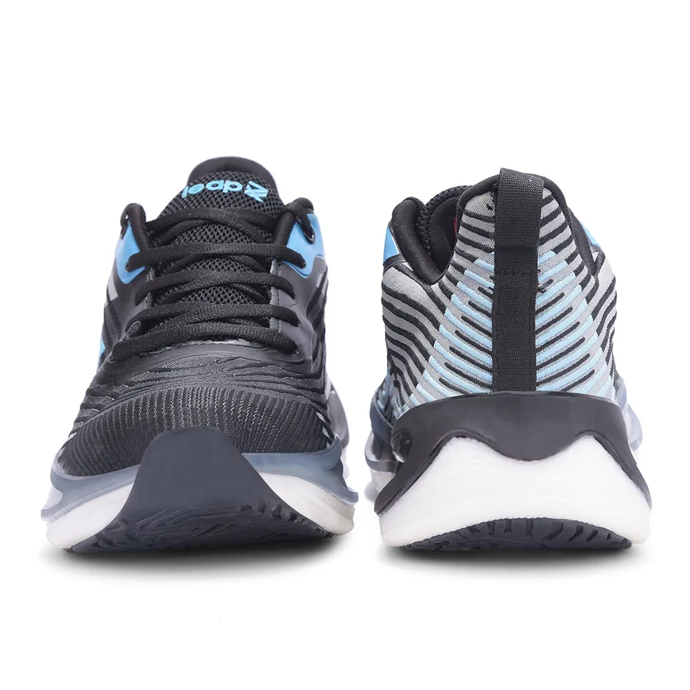 Leap7x By Liberty Men RW-09 Black Sports Lacing Shoes low-top Antibacterial