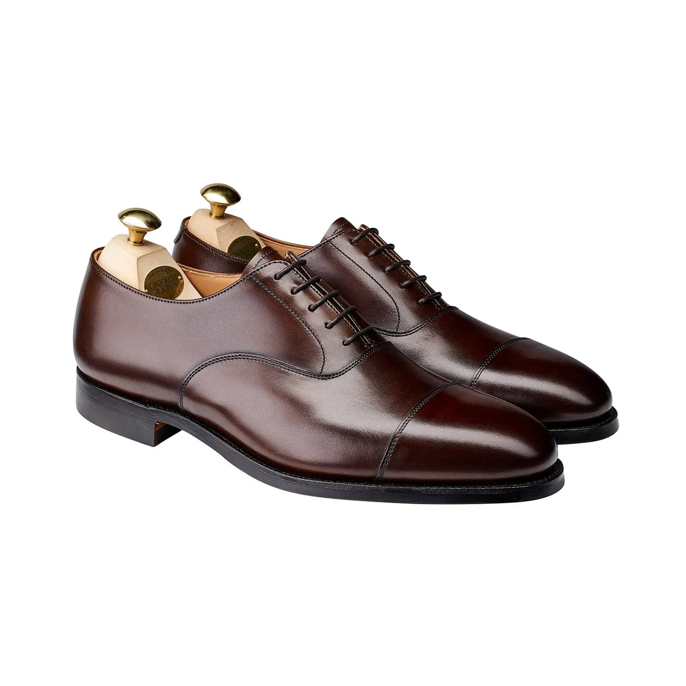 Quick Step On Comfort Oxfords Connaught 2 Dark Brown Burnished Calf (City Sole)