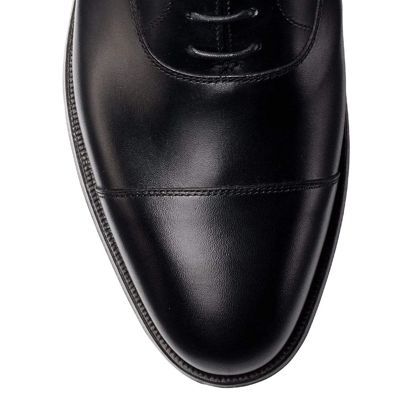 Connaught Black Calf (F Fitting) Classic Shoes Fit