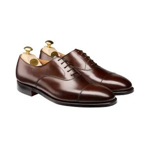 Connaught Dark Brown Burnished Calf Smart Walking Shoes Easy Leather Fit