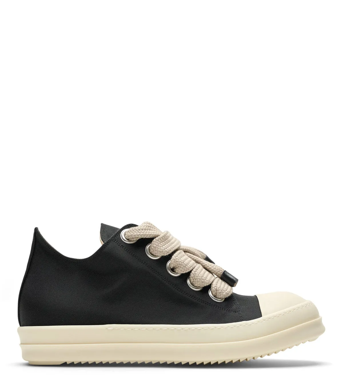Rick Owens DRKSHDW Jumbolace Low Sneaks Black Milk No-Slip Grip