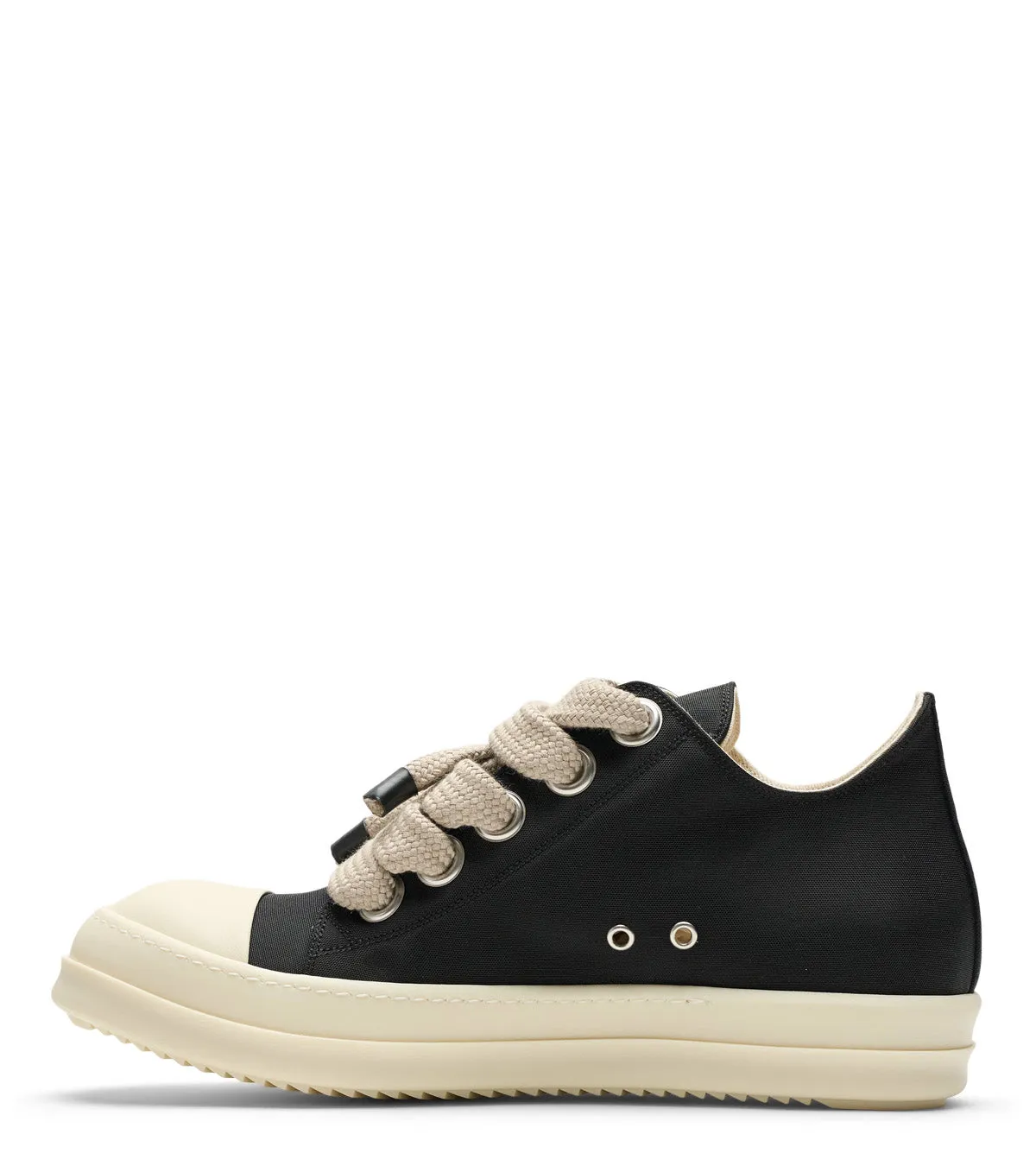 Rick Owens DRKSHDW Jumbolace Low Sneaks Black Milk Lightweight durability Cushioned Sole