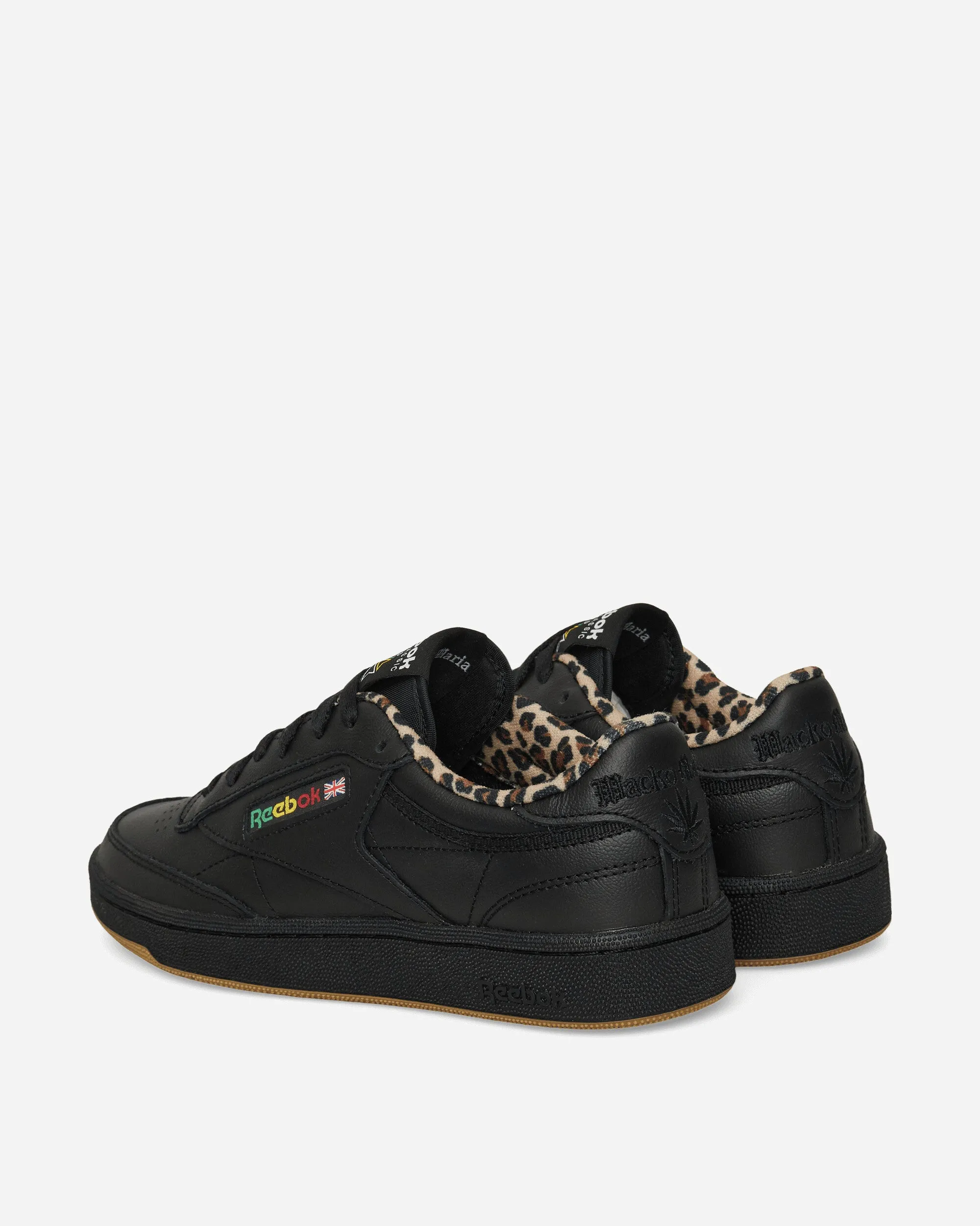 Canyon Path WACKO MARIA Club C 85 Vintage Sneakers Black / Leopard