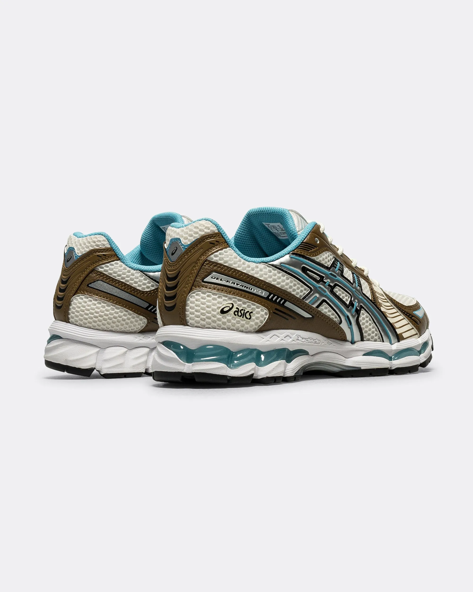 GEL-Kayano 12.1 - Cream/Stillwater Breathable Knit Upper Comfort Fit System