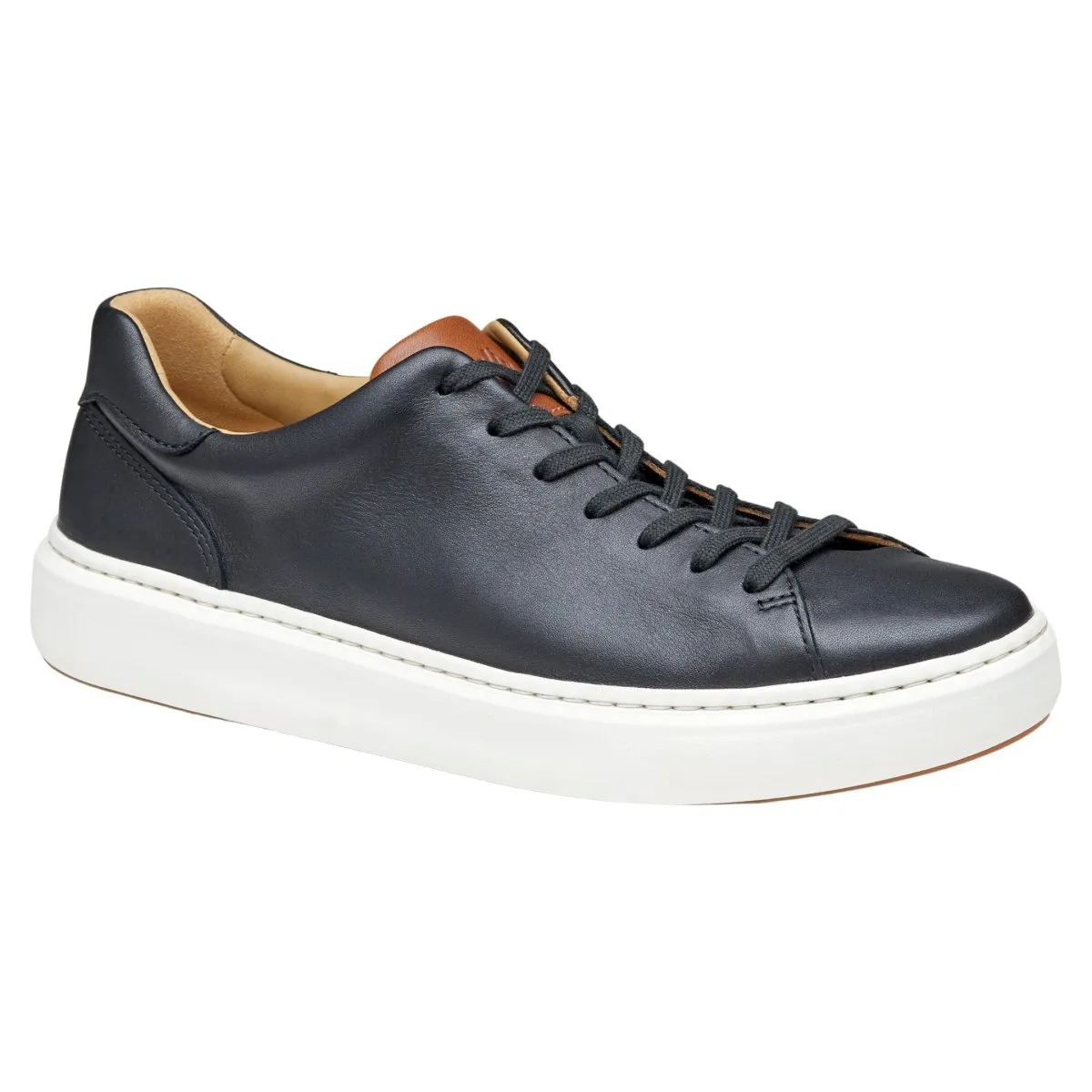 Johnston & Murphy Men's Anders Lace-to-Toe Black Leather Stable Feel