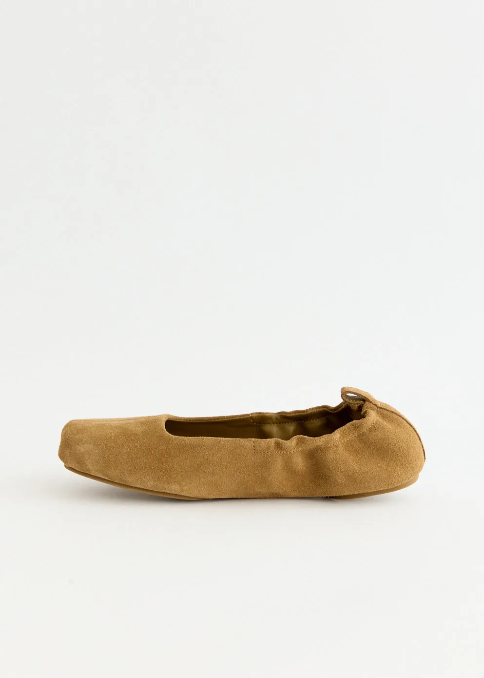 Suede Ballet Flat Street Scene Subtle Form