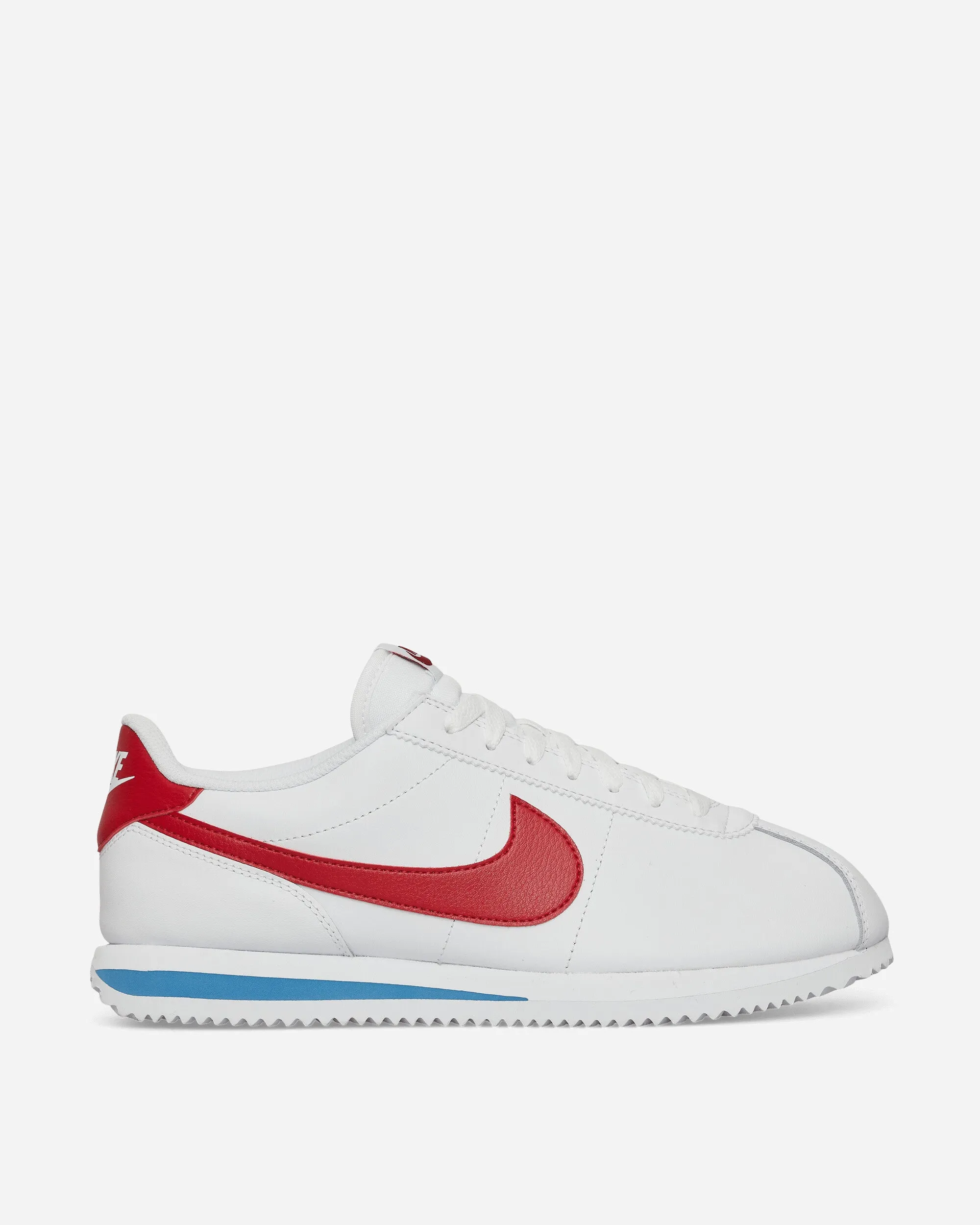 Cortez Leather Sneakers White / Varsity Red Comfort footbed