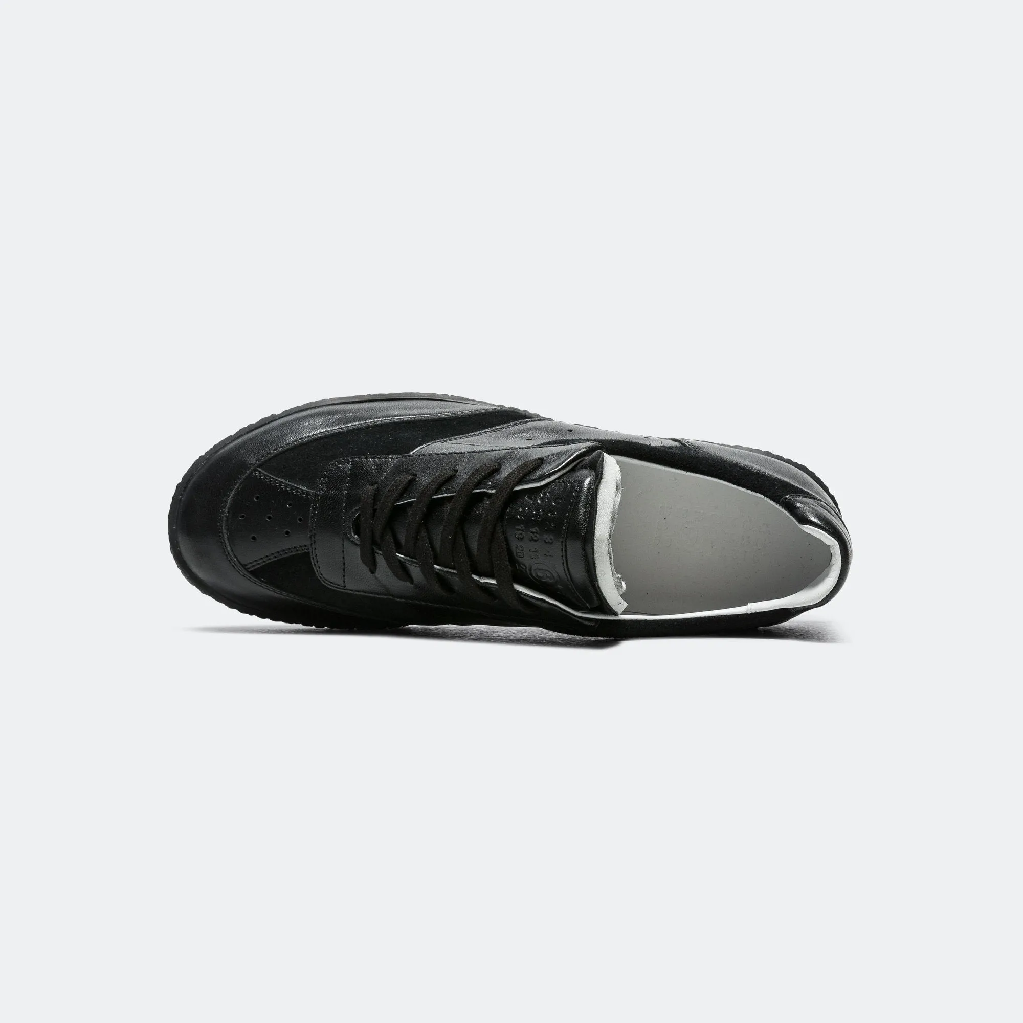 Court Sneakers - Black Leather fresh feel Breathable Zones