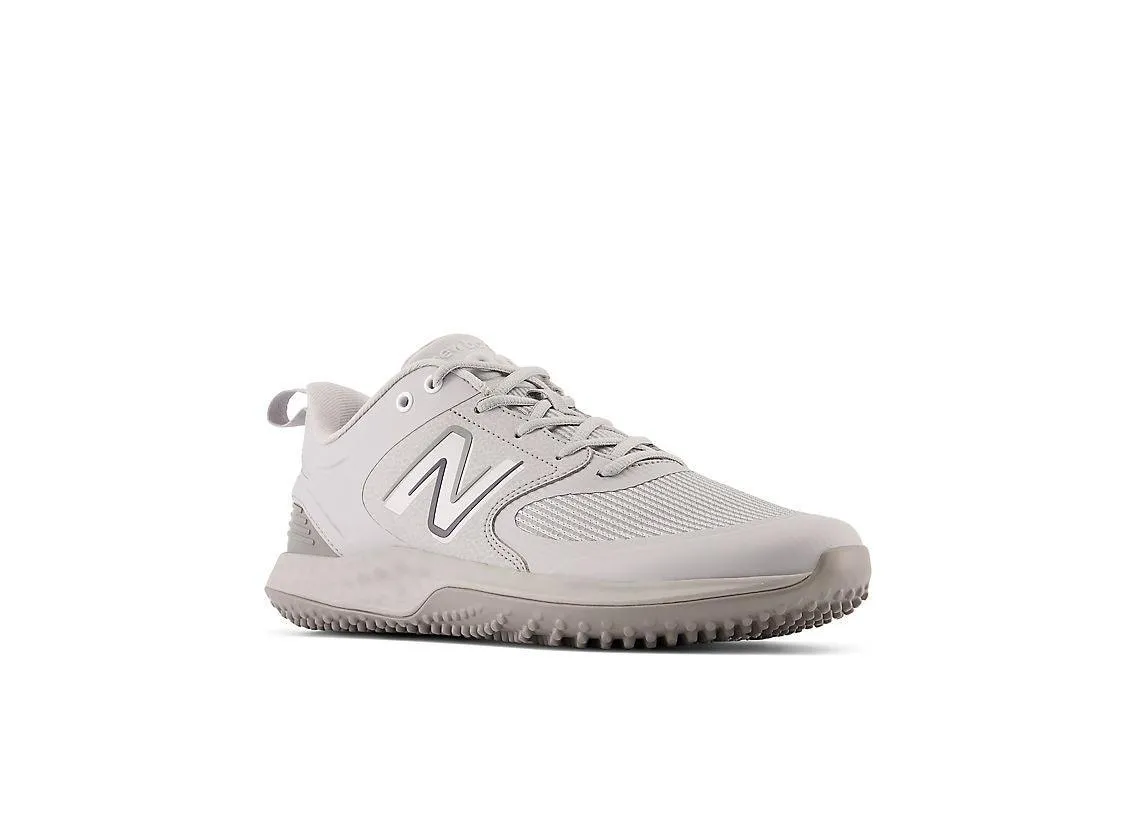 New Balance Men's Fresh Foam 3000 V6 Turf Baseball Shoes - Grey with White - T3000TG6 Classic Touch