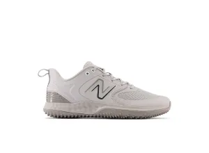 Closed Toe Design New Balance Men's Fresh Foam 3000 V6 Turf Baseball Shoes - Grey with White - T3000TG6