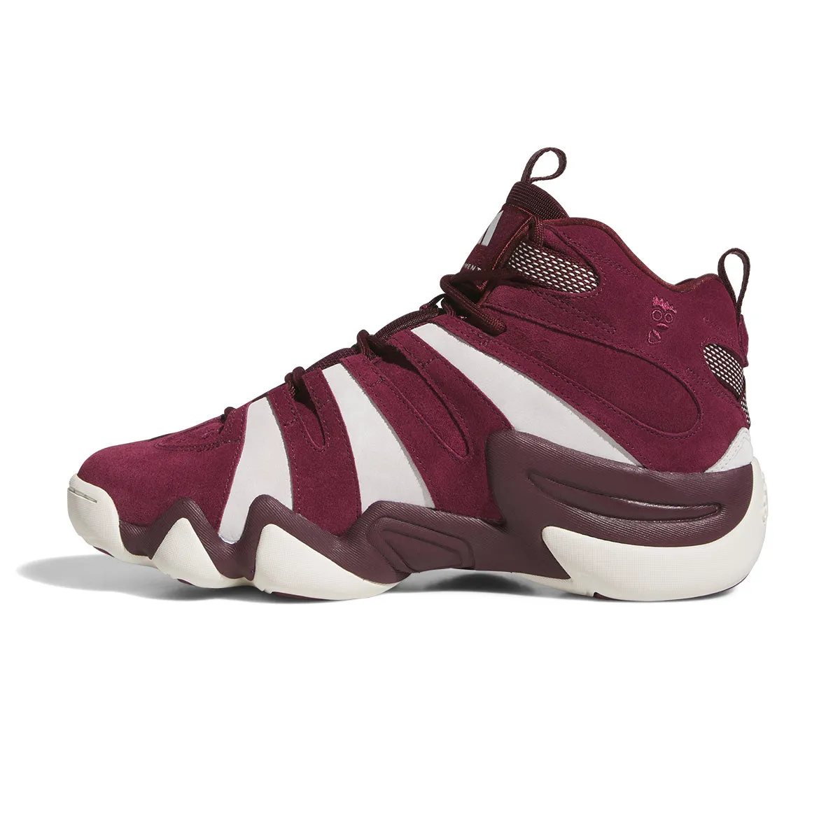 Microfiber Overlay Sporty Look Crazy 8 'Maroon Off White'