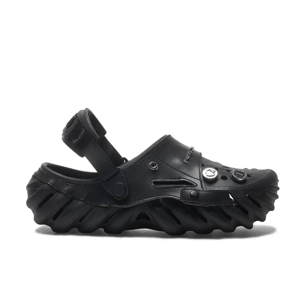 Flexible Midsole   Crocs 2-In-1 Echo Clog 'Black'