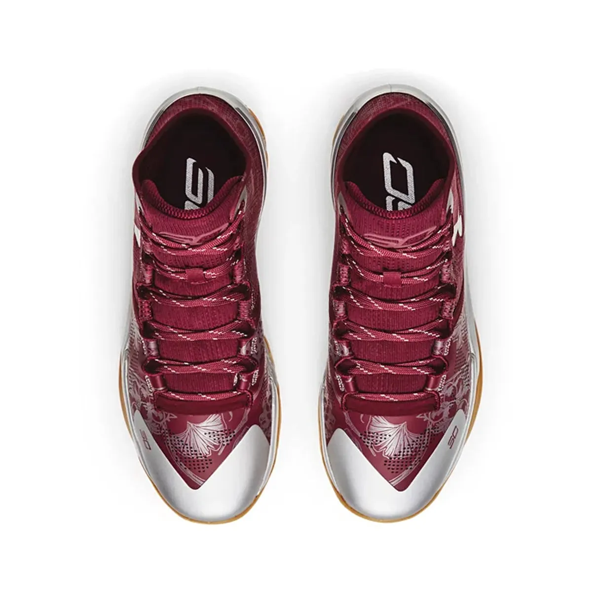 Relaxed Step Cushion Frame Curry 2 Retro 'Deep Red Metallic Silver'
