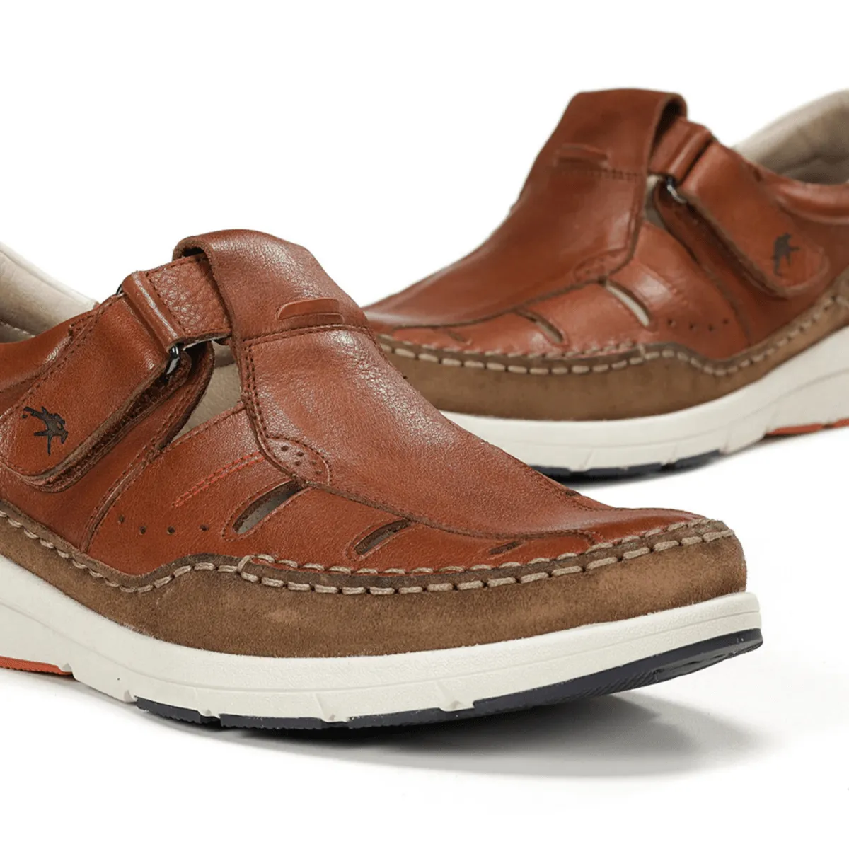 Fluchos Men's Kai Fisherman Brown Leather Summer Footwear