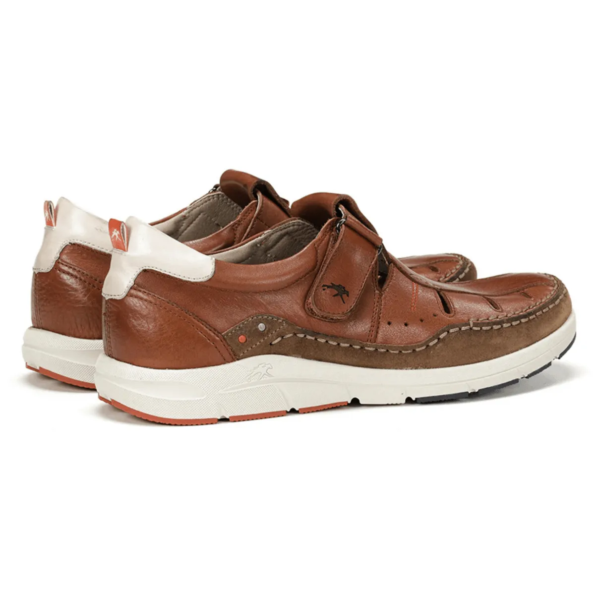 Fluchos Men's Kai Fisherman Brown Leather High-Quality Material