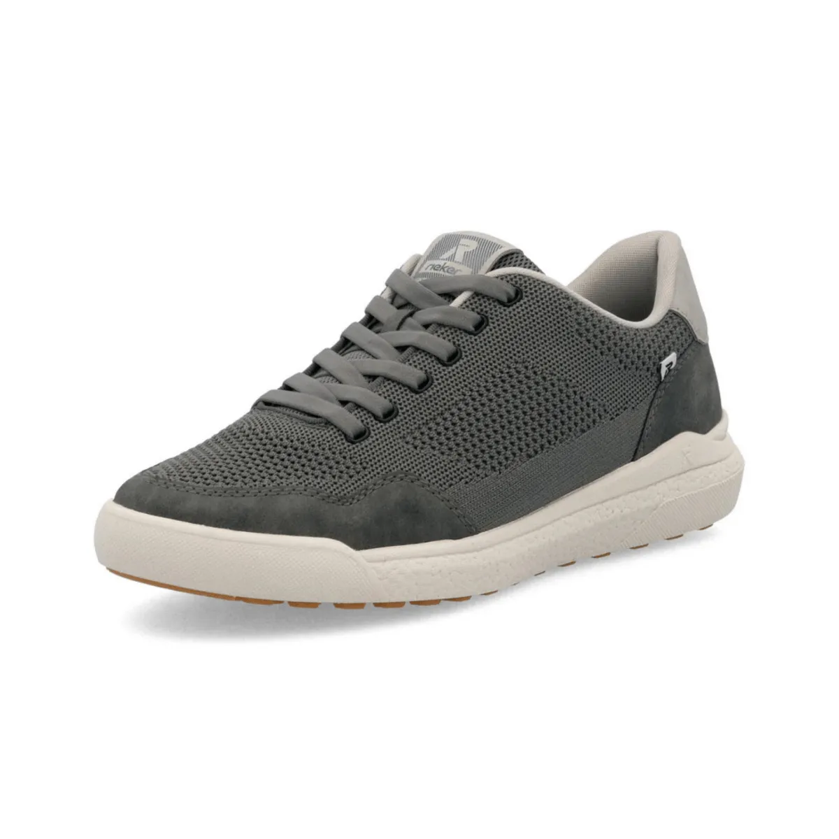 Rieker Men's U1104-45 Asa Smoke/Lead/Cement Night Style Mesh Flow