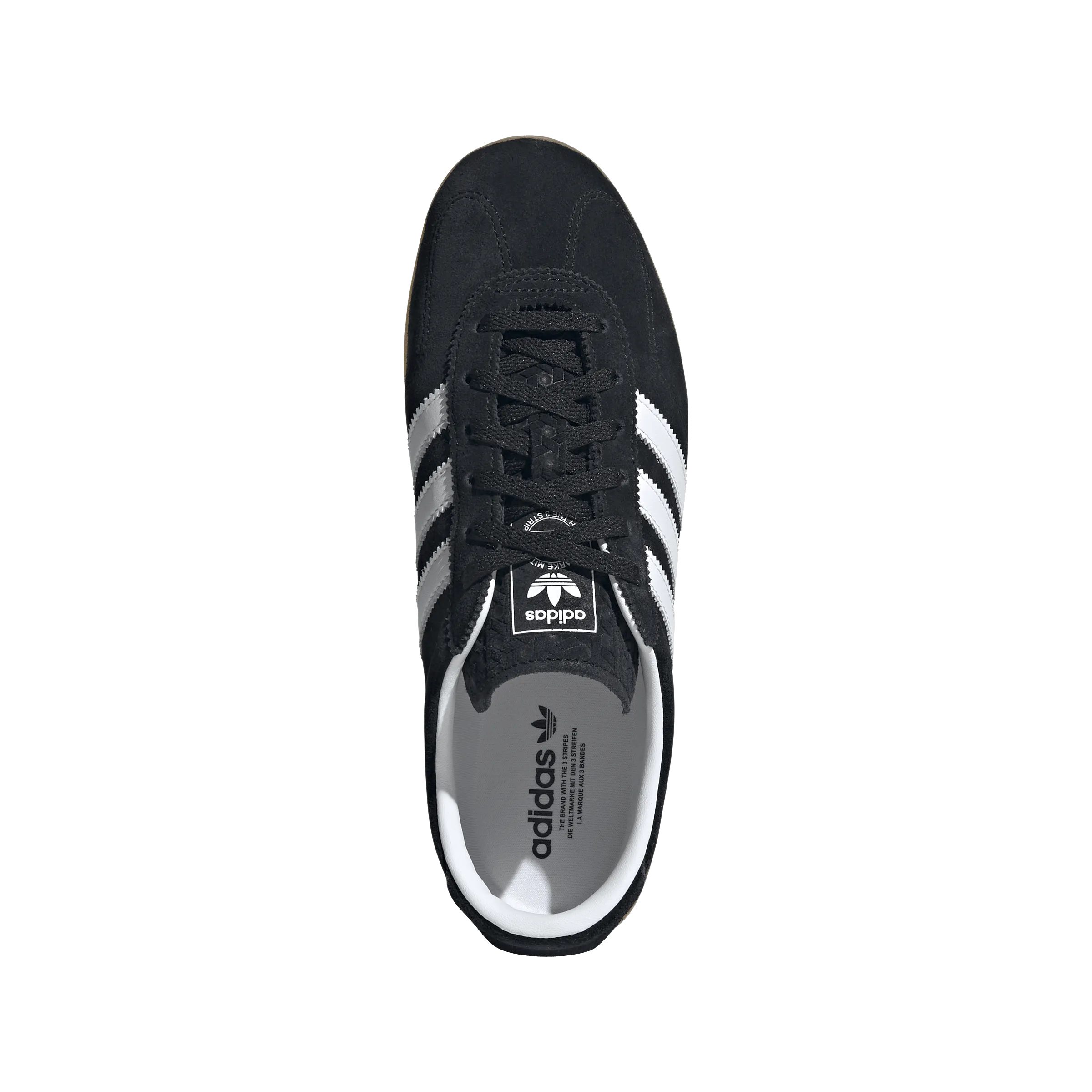 Wmns Gazelle Low Pro 'Black White Gum' Light Layers