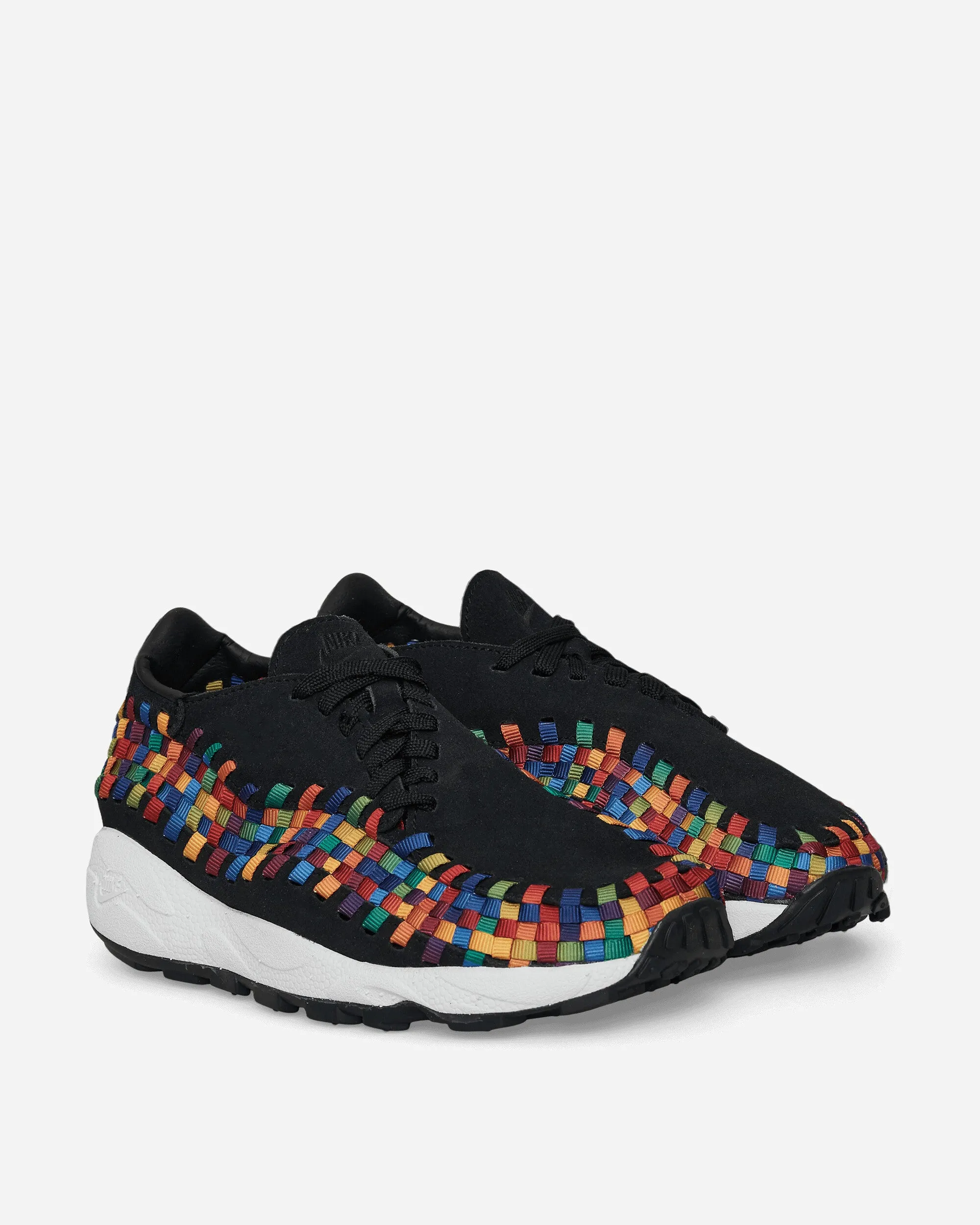Canvas Smart Casual Women's Air Footscape Woven Sneakers Black / Multicolor