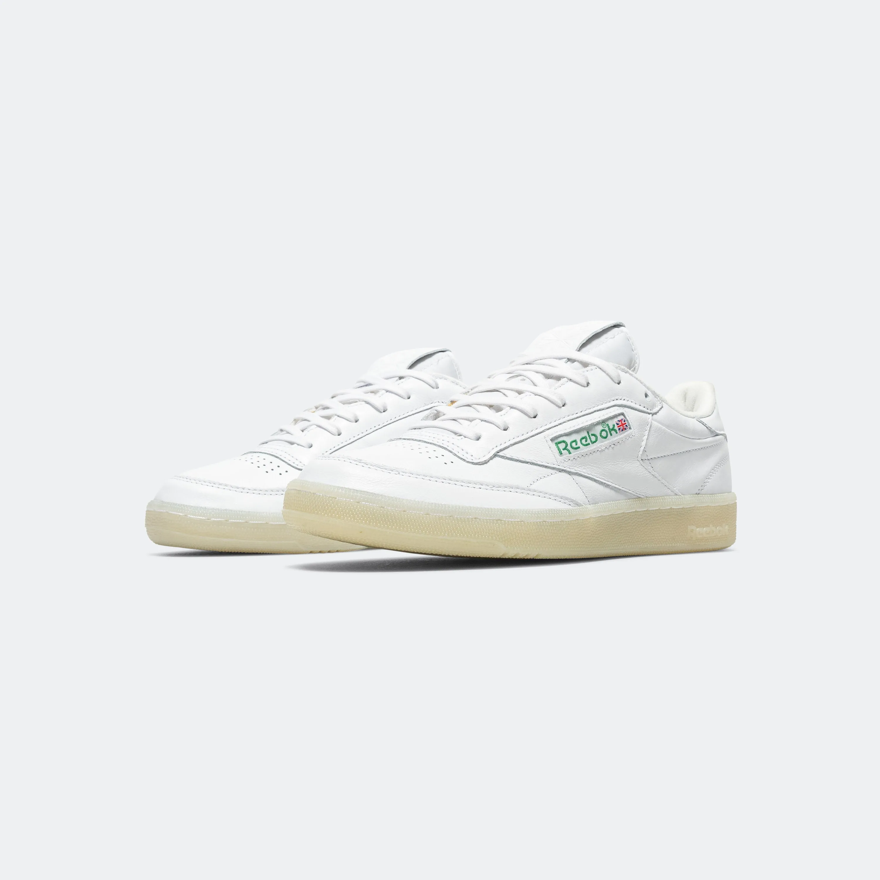 Neutral Stability Base Plush Sole Club C 85 Vintage - White/Glen Green/Vector Red